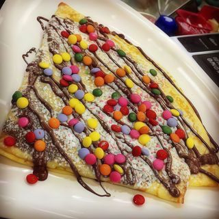 Crepes Nutella, smarties
