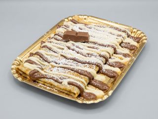 Crepes Nutella, cioccolato bianco, cereali