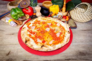 Pizza pomodorini cotti e origano XL