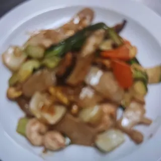 165. Gnocchi di riso con vitello e verdure