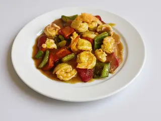 177. Gamberetti con salsa di limone