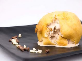 Gelato fritto alla nocciola