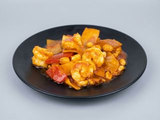 84. Gamberi in salsa chili