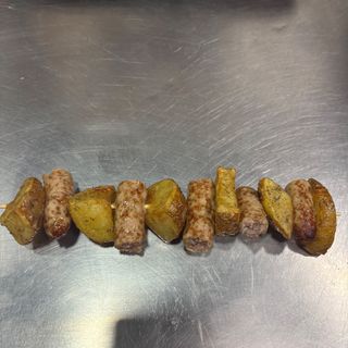 Spiedino salsiccia pollo e tacchino