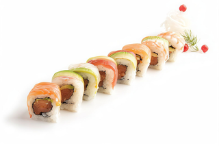 82. Rainbow roll
