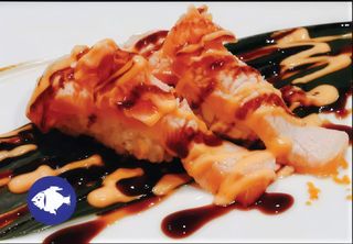 66. Sake flambe