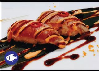 67. Tuna flambe