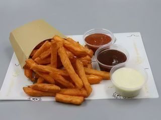 Patatine dolci americane con cioccolato