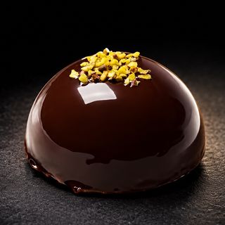 Cioccolatina con cuore di pistacchio