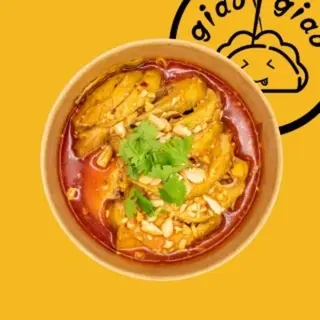 Pollo in salsa piccante (piatti freddi con la ossa)