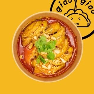 Pollo in salsa piccante (piatti freddi con la ossa)