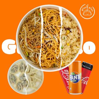 Menù primi,  ravioli e bevande + salsa a scelta 