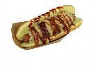 Cheddar hot-dog