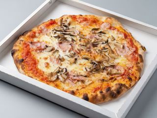 Pizza cotto e funghi