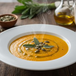 Vellutata di zucca e carote