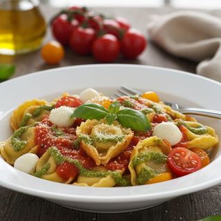 Tortellini pomarola e pesto