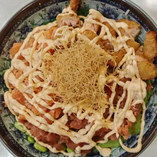 poke speciale + takoyaki