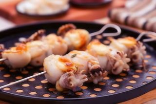 Spiedini di calamari
