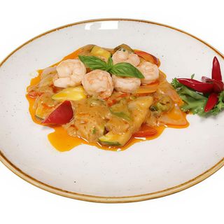 Gamberi al curry