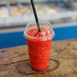 Granita con polpa di frutta