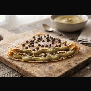 Pistacchio e gocce di fondente