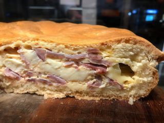 Pizza saporita al prosciutto - 1 porzione