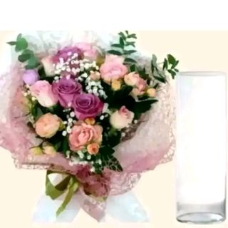 bouquet di rose sulle tonalità del rosa con vaso