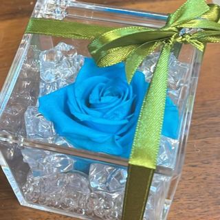 rosa stabilizzata turchese carta da zucchero