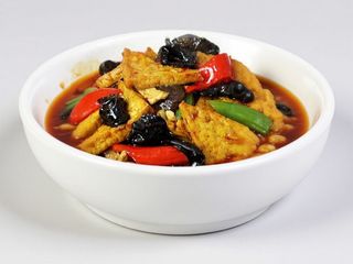 187. Toufu con carne macinata e salsa piccante