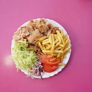 Piatto kebab pane
