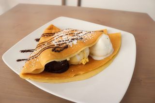 Crepes classiche con gelato