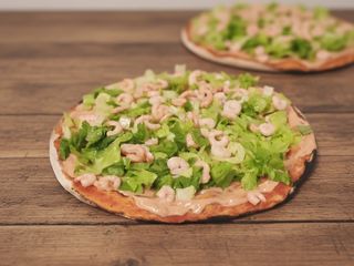 pizza cocktail di gamberi