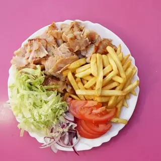 Piatto kebab pane