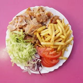 Menù piatto kebab pane