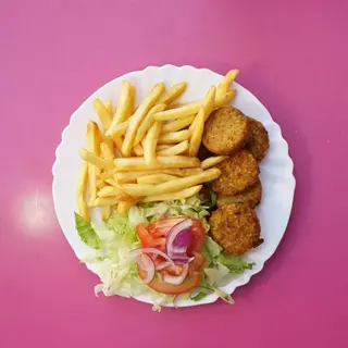 Piatto falafel pane