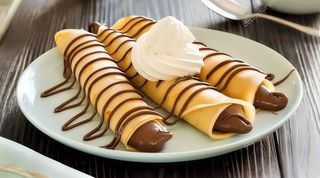 Crêpe con Nutella e panna