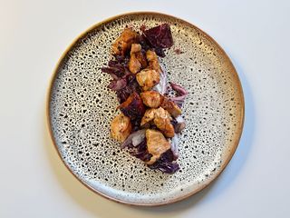 Bocconcini di pollo al mango in salsa teriaki