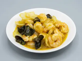 39 - Gamberetti in salsa curry