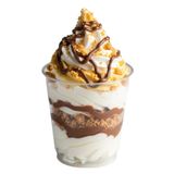 Bicchiere gelato mandorle