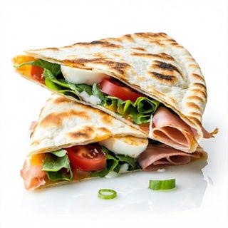 Piadina con prosciutto cotto