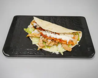 Fajitas con pollo e bacon