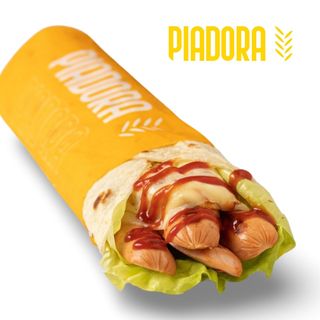 Würstel, provola alla piastra, lattuga e salsa BBQ