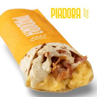 Pancetta grigliata, patate bollite, crema cacio e pepe