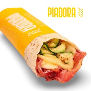 Speck, provola alla piastra e zucchine grigliate