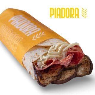 Salame, provola alla piastra, melanzane grigliate e salsa tartara