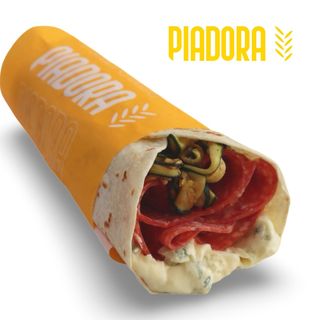 Salame, gorgonzola e zucchine grigliate