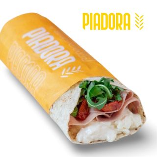 Mortadella, philadelphia, pomodorini secchi e rucola
