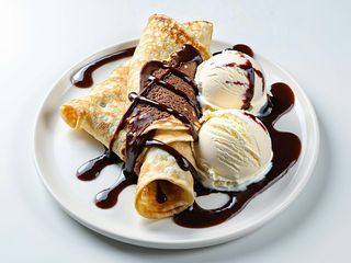 Crepes Nutella e gelato