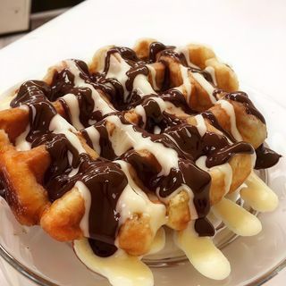 Waffle Nutella e cioccolato bianco