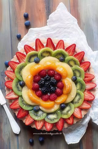 Torta per 10 persone alla frutta 